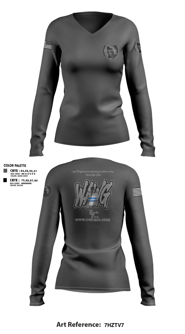Womens Long Sleeve Vneck Shirt, WeAllWeGot~Family First, , Teamtime, Team time, sublimation, custom sports apparel, team uniforms, spirit wear, spiritwear, sports uniforms, custom shirts, team store, custom team store, fundraiser sports, apparel fundraiser