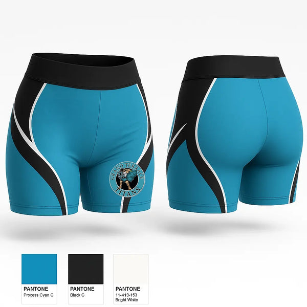 Womens Shorts, Titans, Women's Basketball, Teamtime, Team time, sublimation, custom sports apparel, team uniforms, spirit wear, spiritwear, sports uniforms, custom shirts, team store, custom team store, fundraiser sports, apparel fundraiser