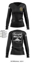 214 Intel 6643892 Women's Long Sleeve V-neck Shirt - 4