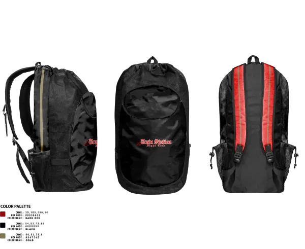 Gear Bag, Train Station Fight Club, Spirit Store, Teamtime, Team time, sublimation, custom sports apparel, team uniforms, spirit wear, spiritwear, sports uniforms, custom shirts, team store, custom team store, fundraiser sports, apparel fundraiser