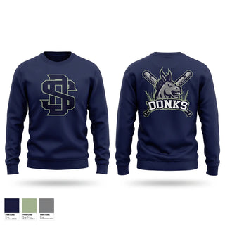 Crew Neck Sweatshirt, Swamp Donks, Baseball, Teamtime, Team time, sublimation, custom sports apparel, team uniforms, spirit wear, spiritwear, sports uniforms, custom shirts, team store, custom team store, fundraiser sports, apparel fundraiser