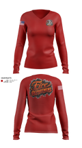 Sibley District 2 Women's Long Sleeve V-neck Shirt - 21