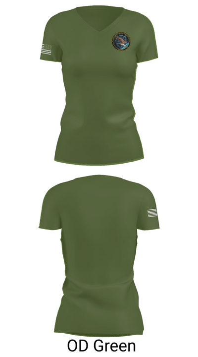 Naval Computer and Telecoms Station 86798210 Women's Short Sleeve V-neck Shirt - 46