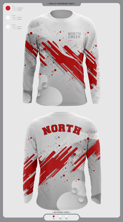 North Attleborough High School Cheer 88392583 Long Sleeve Performance Shirt 2
