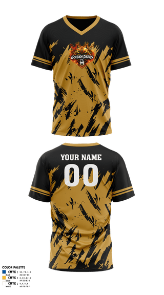 Mens Soccer Jersey, Golden Deers FC, Men's Soccer, Teamtime, Team time, sublimation, custom sports apparel, team uniforms, spirit wear, spiritwear, sports uniforms, custom shirts, team store, custom team store, fundraiser sports, apparel fundraiser