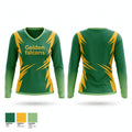 Golden falcons Women's Long Sleeve V-neck Shirt - 1