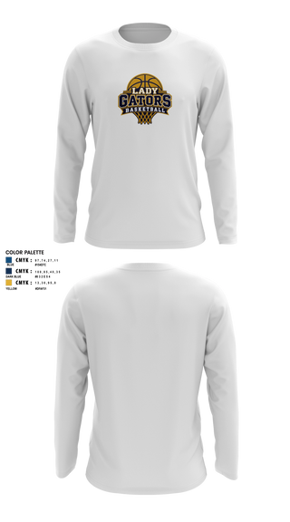 Long Sleeve Performance Shirt, Lady Gators Basketball, Women's Basketball, Teamtime, Team time, sublimation, custom sports apparel, team uniforms, spirit wear, spiritwear, sports uniforms, custom shirts, team store, custom team store, fundraiser sports, apparel fundraiser