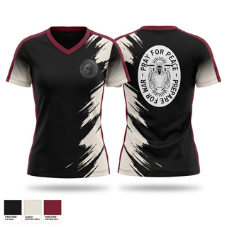 Womens Short Sleeve Vneck Shirt, Darqnuphysique, Spirit Store, Teamtime, Team time, sublimation, custom sports apparel, team uniforms, spirit wear, spiritwear, sports uniforms, custom shirts, team store, custom team store, fundraiser sports, apparel fundraiser