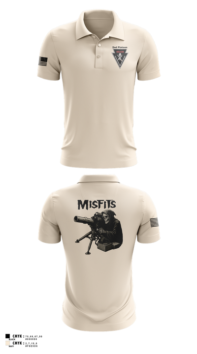 2/11 killer troop 669817 Short Sleeve Performance Polo - 2