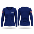 Truck 7 Women's Long Sleeve V-neck Shirt - 1