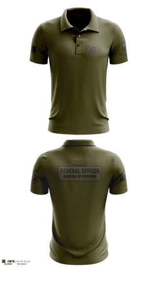 Short Sleeve Performance Polo, Federal bureau of prions, Police, Teamtime, Team time, sublimation, custom sports apparel, team uniforms, spirit wear, spiritwear, sports uniforms, custom shirts, team store, custom team store, fundraiser sports, apparel fundraiser