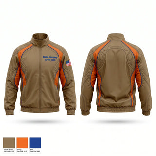 Windbreaker, Alpha Company 304th ESB-E, Army, Teamtime, Team time, sublimation, custom sports apparel, team uniforms, spirit wear, spiritwear, sports uniforms, custom shirts, team store, custom team store, fundraiser sports, apparel fundraiser