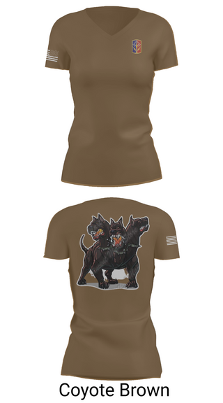 Women's Short Sleeve Vneck Shirt, 1-174th ADA RGT, , Teamtime, Team time, sublimation, custom sports apparel, team uniforms, spirit wear, spiritwear, sports uniforms, custom shirts, team store, custom team store, fundraiser sports, apparel fundraiser