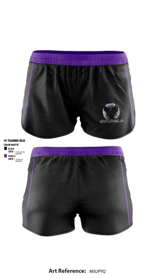 Women's Shorts, Nocturnalz, Spirit Store, Teamtime, Team time, sublimation, custom sports apparel, team uniforms, spirit wear, spiritwear, sports uniforms, custom shirts, team store, custom team store, fundraiser sports, apparel fundraiser