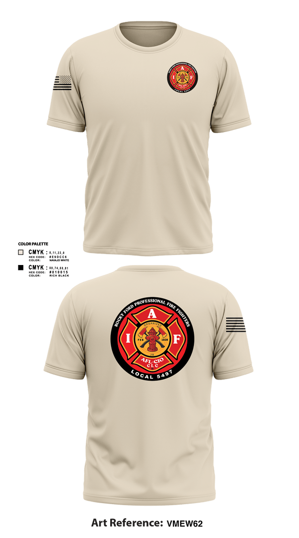 Short Sleeve Performance Shirt, Rocky Ford Professional Firefighters Local 5497, Fire Department, Teamtime, Team time, sublimation, custom sports apparel, team uniforms, spirit wear, spiritwear, sports uniforms, custom shirts, team store, custom team store, fundraiser sports, apparel fundraiser