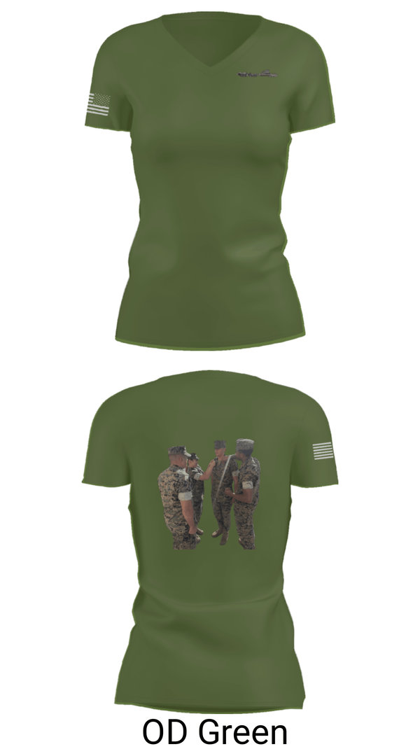 Women's Short Sleeve Vneck Shirt, 11Th MAR REG, Marines, Teamtime, Team time, sublimation, custom sports apparel, team uniforms, spirit wear, spiritwear, sports uniforms, custom shirts, team store, custom team store, fundraiser sports, apparel fundraiser
