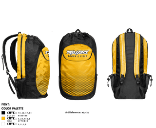 Gear Bag, Trojans, Track & Field, Teamtime, Team time, sublimation, custom sports apparel, team uniforms, spirit wear, spiritwear, sports uniforms, custom shirts, team store, custom team store, fundraiser sports, apparel fundraiser