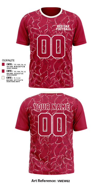 Red oak 67552814 Short Sleeve Performance Shirt - 2