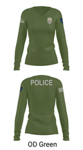 Miami Police Department 88232990 Women's Long Sleeve V-neck Shirt - 54