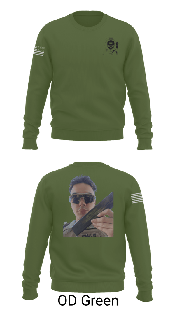 Crew Neck Sweatshirt, 374TH CECI, Army, Teamtime, Team time, sublimation, custom sports apparel, team uniforms, spirit wear, spiritwear, sports uniforms, custom shirts, team store, custom team store, fundraiser sports, apparel fundraiser