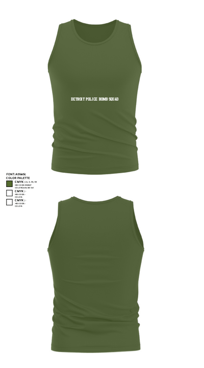 Detroit Police Bomb Squad 45487310 Tank Top - 56