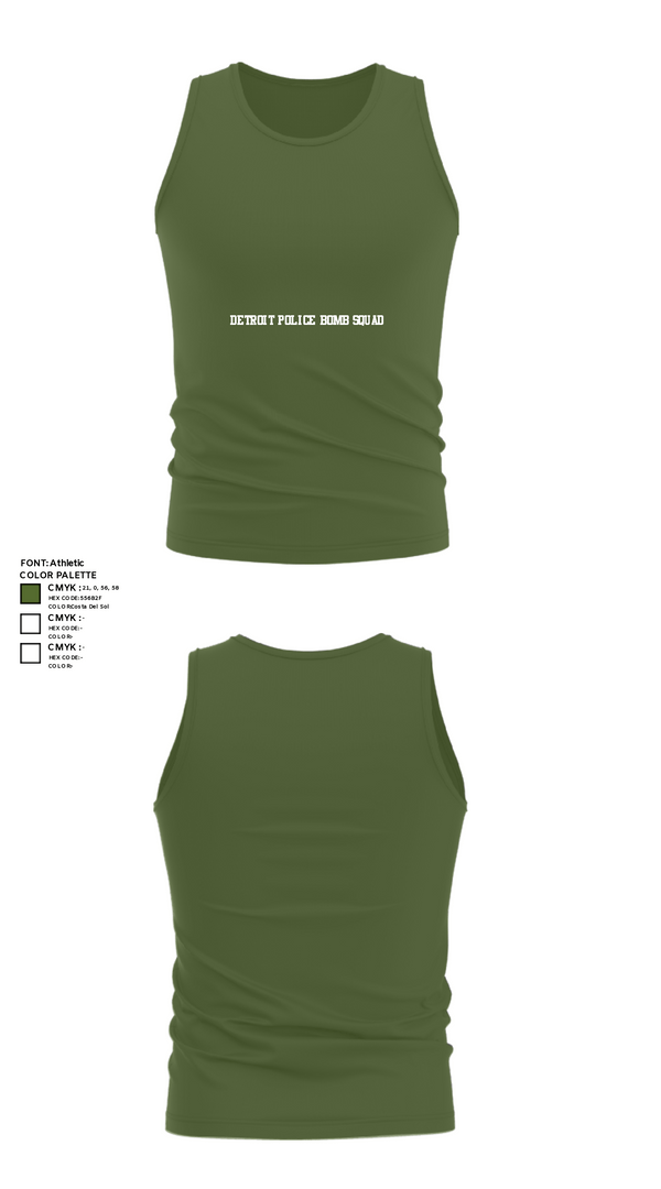 Tank Top, Detroit Police Bomb Squad, Police, Teamtime, Team time, sublimation, custom sports apparel, team uniforms, spirit wear, spiritwear, sports uniforms, custom shirts, team store, custom team store, fundraiser sports, apparel fundraiser