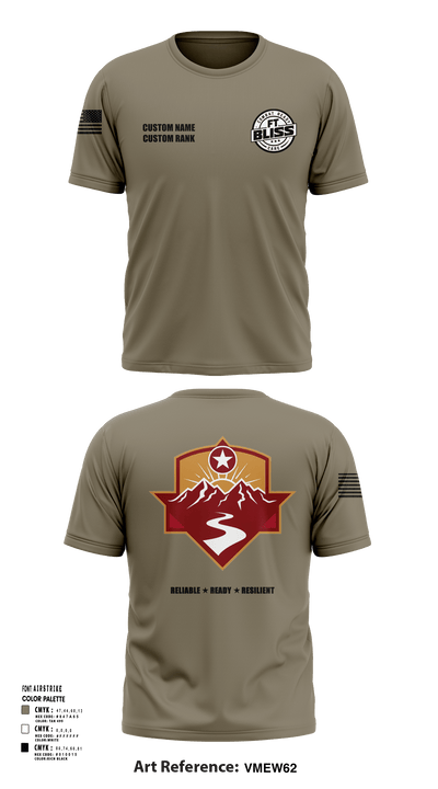 Fort Bliss DENTAC 45605501 Short Sleeve Performance Shirt - 32