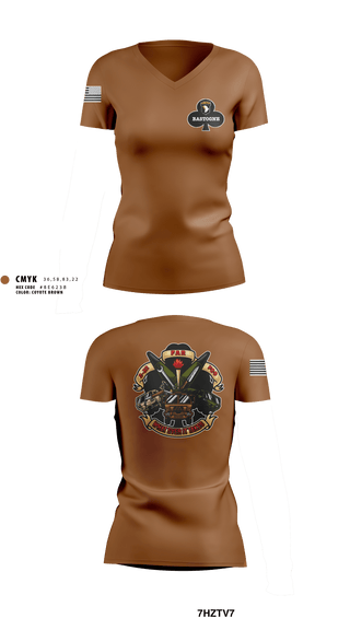 Women's Short Sleeve Vneck Shirt, F co. 2-32 FAR, Army, Teamtime, Team time, sublimation, custom sports apparel, team uniforms, spirit wear, spiritwear, sports uniforms, custom shirts, team store, custom team store, fundraiser sports, apparel fundraiser