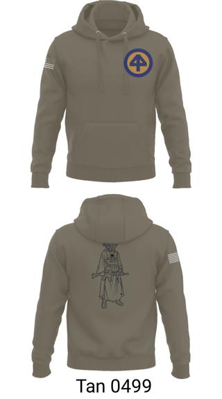 Hoodie, A Co 1/1-114thA Co 1-114th INF, Army, Teamtime, Team time, sublimation, custom sports apparel, team uniforms, spirit wear, spiritwear, sports uniforms, custom shirts, team store, custom team store, fundraiser sports, apparel fundraiser