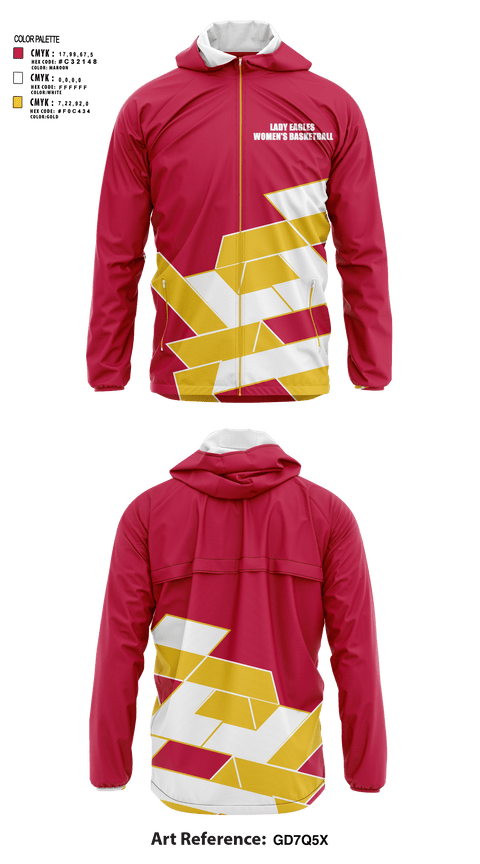 Windbreaker, Lady Eagles, Women's Basketball, Teamtime, Team time, sublimation, custom sports apparel, team uniforms, spirit wear, spiritwear, sports uniforms, custom shirts, team store, custom team store, fundraiser sports, apparel fundraiser