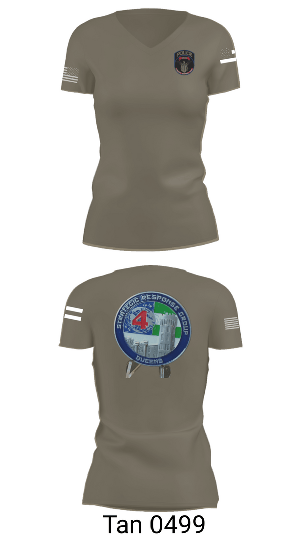 Women's Short Sleeve Vneck Shirt, SRG 4, Police, Teamtime, Team time, sublimation, custom sports apparel, team uniforms, spirit wear, spiritwear, sports uniforms, custom shirts, team store, custom team store, fundraiser sports, apparel fundraiser