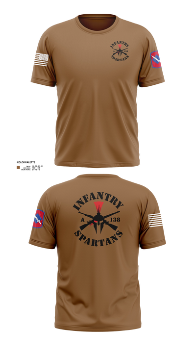 Alpha Company 1-138th Infantry Regiment 86891833 Old School Cotton Feel Shirt - 200