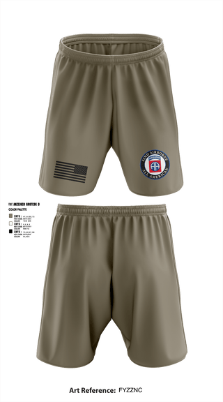 Athletic Shorts With Pockets, 82nd Airborne Division, Army, Teamtime, Team time, sublimation, custom sports apparel, team uniforms, spirit wear, spiritwear, sports uniforms, custom shirts, team store, custom team store, fundraiser sports, apparel fundraiser