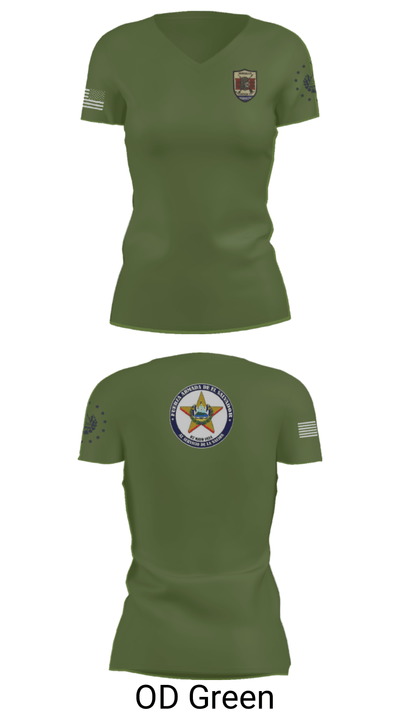 Battallion Nonualco 54860268 Women's Short Sleeve V-neck Shirt - 48