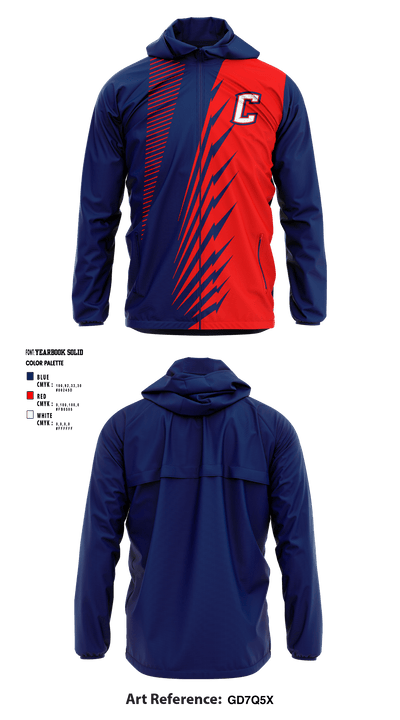 Hopkins County Central High School Track & Field 30839293 Windbreaker - 1