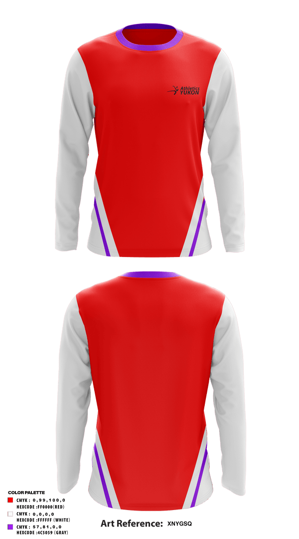 Long Sleeve Performance Shirt, Athletics Yukon, Track & Field, Teamtime, Team time, sublimation, custom sports apparel, team uniforms, spirit wear, spiritwear, sports uniforms, custom shirts, team store, custom team store, fundraiser sports, apparel fundraiser