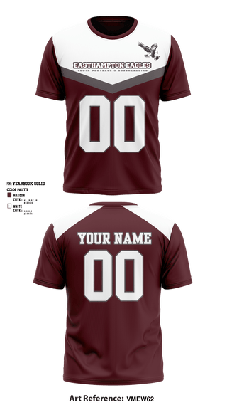 Short Sleeve Performance Shirt, Easthampton Eagles Youth Football & Cheerleading, Football, Teamtime, Team time, sublimation, custom sports apparel, team uniforms, spirit wear, spiritwear, sports uniforms, custom shirts, team store, custom team store, fundraiser sports, apparel fundraiser