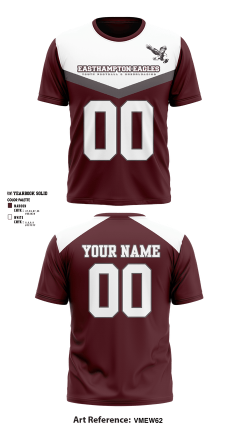 Short Sleeve Performance Shirt, Easthampton Eagles Youth Football & Cheerleading, Football, Teamtime, Team time, sublimation, custom sports apparel, team uniforms, spirit wear, spiritwear, sports uniforms, custom shirts, team store, custom team store, fundraiser sports, apparel fundraiser