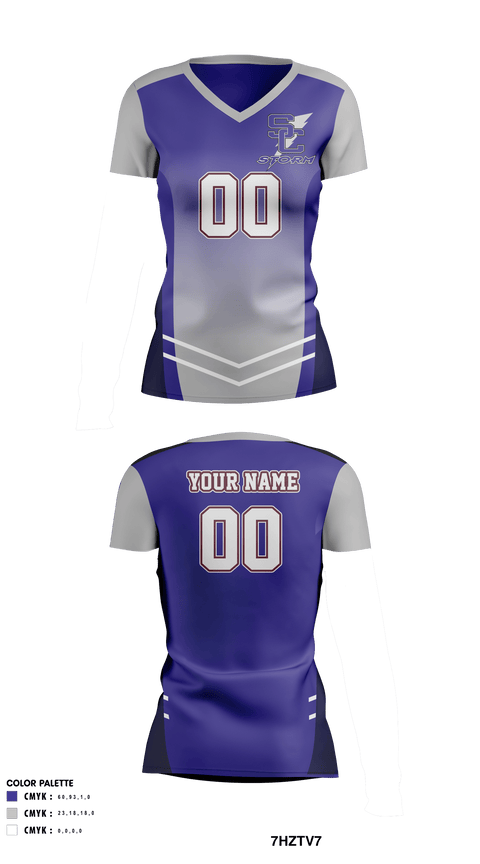 Women's Short Sleeve Vneck Shirt, Stuart W Cramer High School Volleyball, Women's Volleyball, Teamtime, Team time, sublimation, custom sports apparel, team uniforms, spirit wear, spiritwear, sports uniforms, custom shirts, team store, custom team store, fundraiser sports, apparel fundraiser