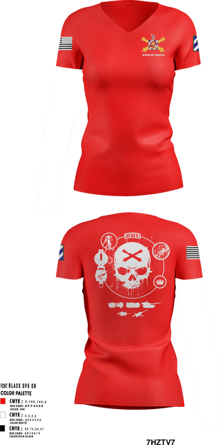 Women's Short Sleeve Vneck Shirt, 1-41 FA, Army, Teamtime, Team time, sublimation, custom sports apparel, team uniforms, spirit wear, spiritwear, sports uniforms, custom shirts, team store, custom team store, fundraiser sports, apparel fundraiser