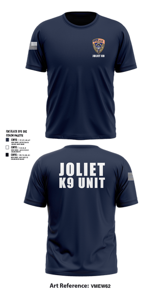 Short Sleeve Performance Shirt, Joliet Police K-9 Unit, Police, Teamtime, Team time, sublimation, custom sports apparel, team uniforms, spirit wear, spiritwear, sports uniforms, custom shirts, team store, custom team store, fundraiser sports, apparel fundraiser