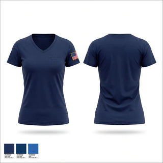 Womens Short Sleeve Vneck Shirt, Port of Portland Police Department, Police, Teamtime, Team time, sublimation, custom sports apparel, team uniforms, spirit wear, spiritwear, sports uniforms, custom shirts, team store, custom team store, fundraiser sports, apparel fundraiser