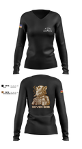 10 EAEF Bronze Crew 32641505 Women's Long Sleeve V-neck Shirt - 2