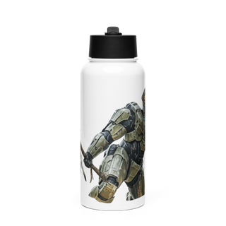Chief Oliva Stainless Steel Water Bottle with a Straw Lid
