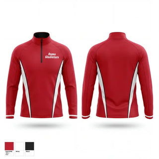 Quarter Zip Jacket, Roma Gladiators, Baseball, Teamtime, Team time, sublimation, custom sports apparel, team uniforms, spirit wear, spiritwear, sports uniforms, custom shirts, team store, custom team store, fundraiser sports, apparel fundraiser
