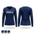 Newark NJ 13874141 Women's Long Sleeve V-neck Shirt - 1