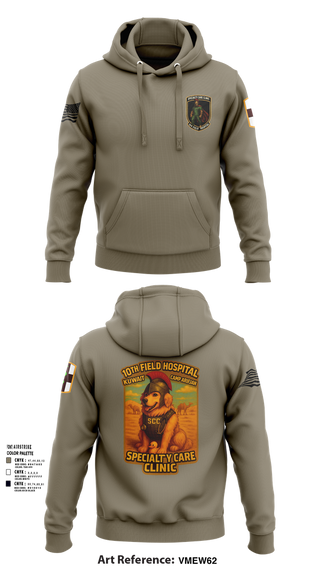 Hoodie, SCC 10th Field Hospital, , Teamtime, Team time, sublimation, custom sports apparel, team uniforms, spirit wear, spiritwear, sports uniforms, custom shirts, team store, custom team store, fundraiser sports, apparel fundraiser