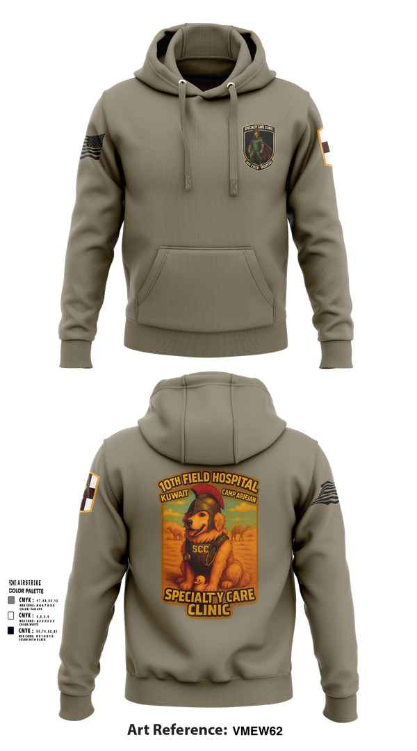 Hoodie, SCC 10th Field Hospital, , Teamtime, Team time, sublimation, custom sports apparel, team uniforms, spirit wear, spiritwear, sports uniforms, custom shirts, team store, custom team store, fundraiser sports, apparel fundraiser
