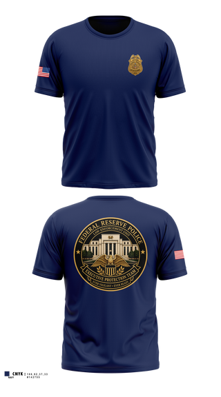 Old School Cotton Feel Shirt, Federal Reserve Law Enforcement Unit, Police, Teamtime, Team time, sublimation, custom sports apparel, team uniforms, spirit wear, spiritwear, sports uniforms, custom shirts, team store, custom team store, fundraiser sports, apparel fundraiser