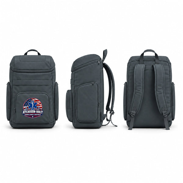 Gear Bag, Atchison Holt Ambulance District, EMS/EMT, Teamtime, Team time, sublimation, custom sports apparel, team uniforms, spirit wear, spiritwear, sports uniforms, custom shirts, team store, custom team store, fundraiser sports, apparel fundraiser